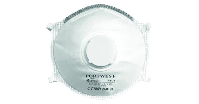 Breathing mask BIZTEX™ product type P304 FFP3 NR D PU=10 pieces