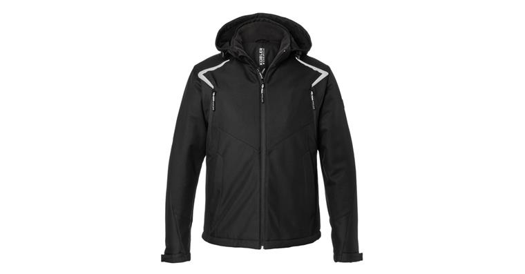 Jacket softshell winter BODYFORCE black size S