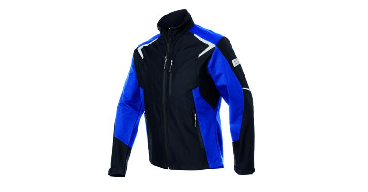Softshell jacket BODYFORCE black/cornflower blue size 4XL