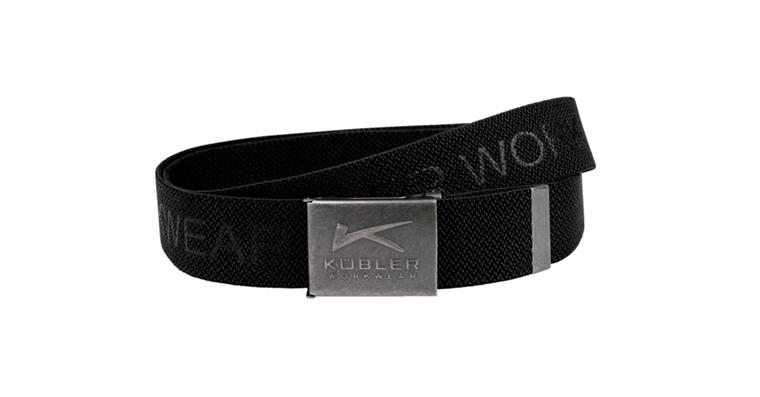 Stretch belt with bottle opener, metal buckle, length 135 cm, black