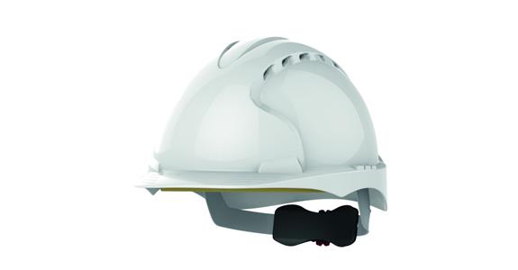 Industrial hard hat EVO®3 vented 30 mm Euro slot mount white