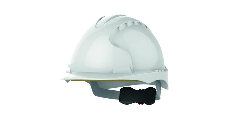 Industrie-Schutzhelm EVO®3 unbelüftet 30mm Euroslot-Aufnahme Weiß