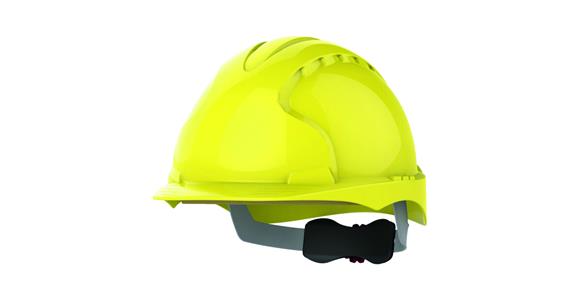 Industrial hard hat EVO®3 non-vented 30 mm Euro slot mount yellow