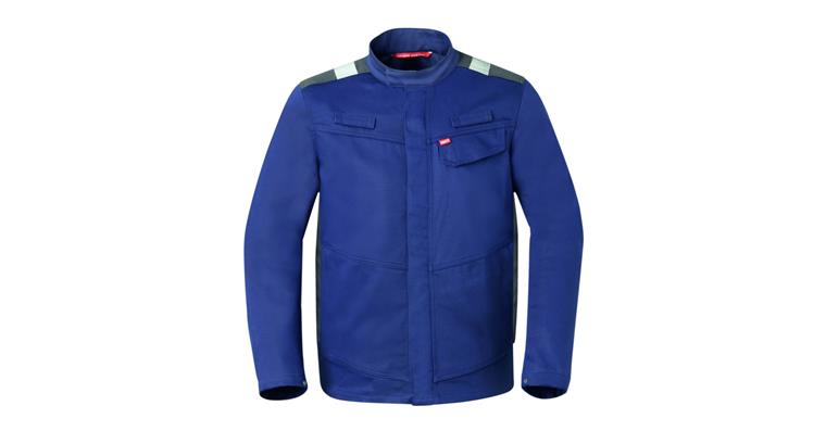 Schweißerschutz-Jacke Force+ indigoblau/grau Gr. L