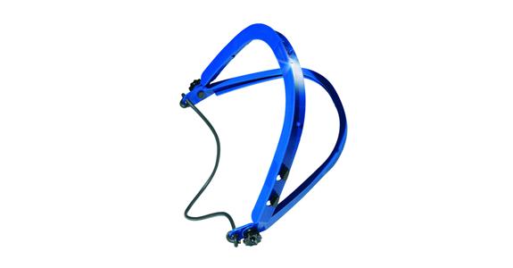 Universal helmet mount blue plastic impact-resistant