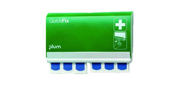 Plaster dispenser QuickFix DETECTABLE including 2 packs of 45 plasters