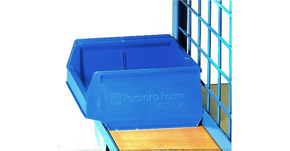 Easy-view storage bin 300x230x150mm polypropylene blue, LxWxH = 300x230x150mm