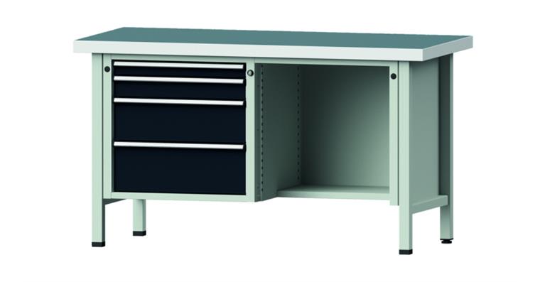 1082075681 Cabinet workbench model 341 V universal plate height 850 mm RAL 7035/7016
