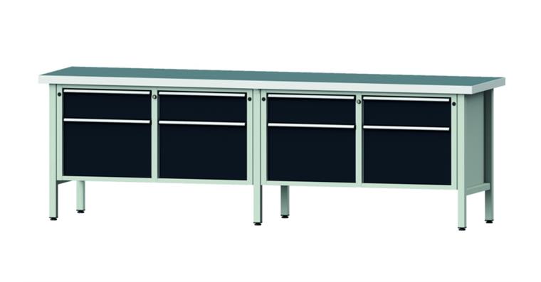 1082076644 Cabinet workbench model 205 V universal plate height 900 mm RAL 7035/7016
