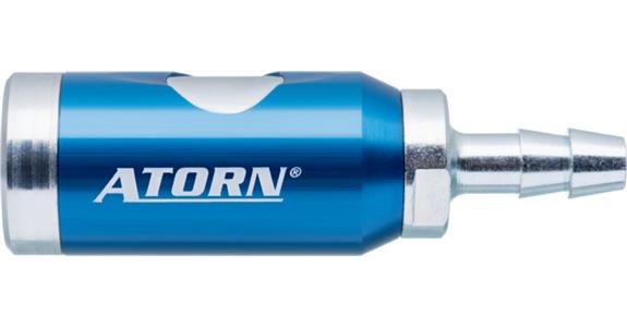 ATORN safety coupling with button, LW6 hose connection, rotating