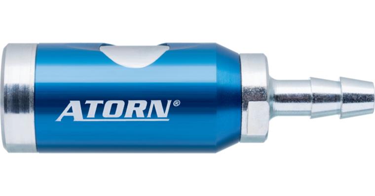 ATORN safety coupling with button, LW6 hose connection, rotating