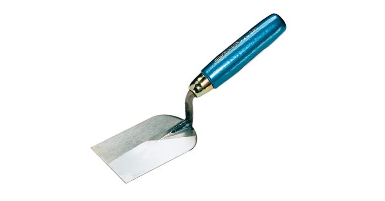 Stuccoer's trowel, straight neck, stainless steel, blade width/length 50/93 mm