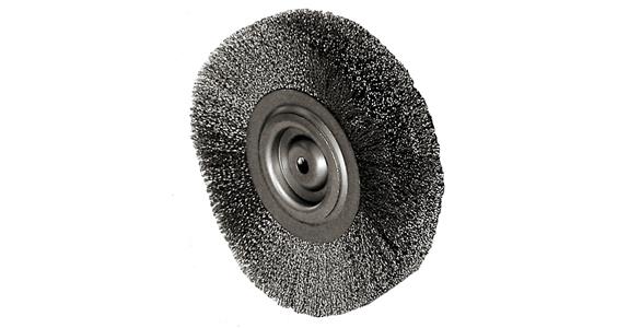 ATORN Rundbürste Durchmesser 80 mm, Bohr.10 mm Gewellter Stahldraht 0,3 mm