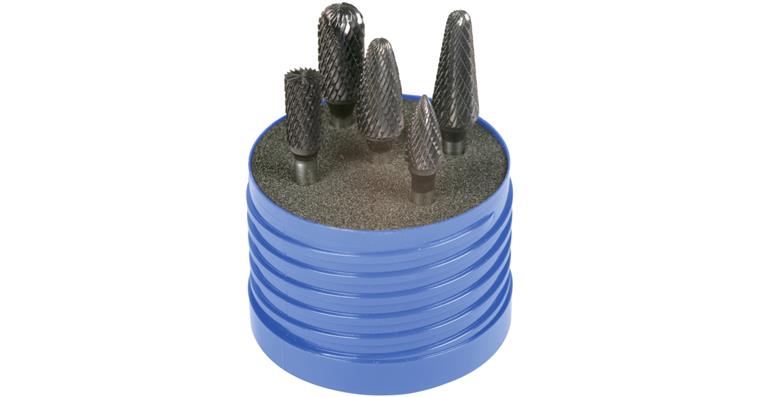 ATORN carbide burs, 6 mm, TiAlN, 5 pieces, cut 6