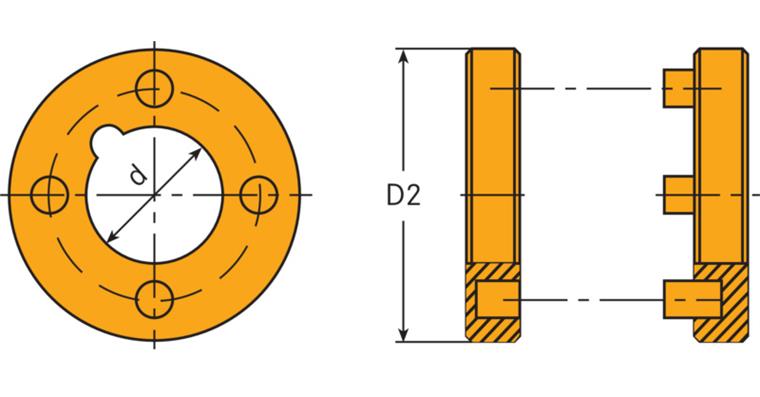 ATORN A-CUT Mitnehmer-Satz AR 22-46,0