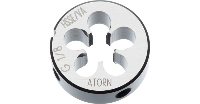 ATORN die HSSE EN 24231 G 1/8 in tolerance A outer diameter 30 mm