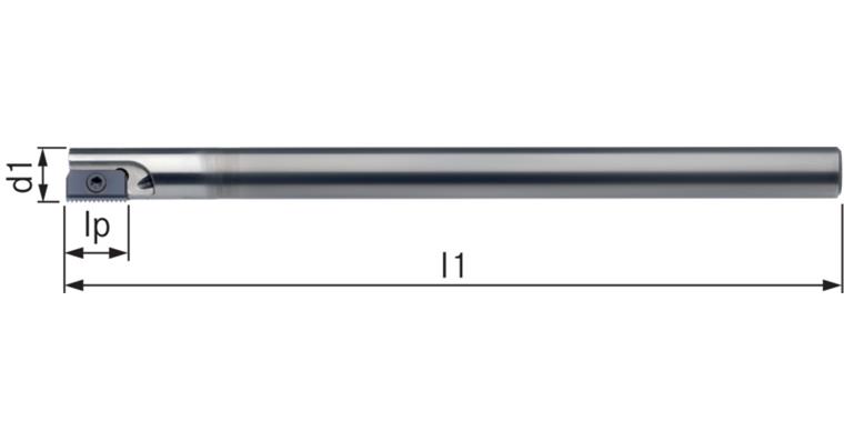 ATORN thread milling cutter holder, single cutter, SC size 14, 15.2 mm HA
