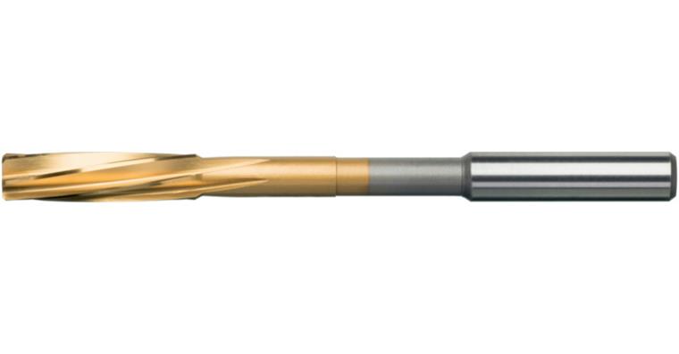 ATORN NC reamer HSSE-TiN, T=6 D, 7-8°, 3.0mm H7 x 61mm x 15mm HA sim. to DIN 212