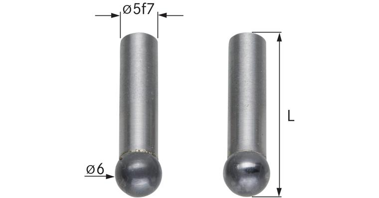 ATORN Universal-Vergleichsmessgerät mit Kugelmesseinsatz 6 mm, Länge 23 mm