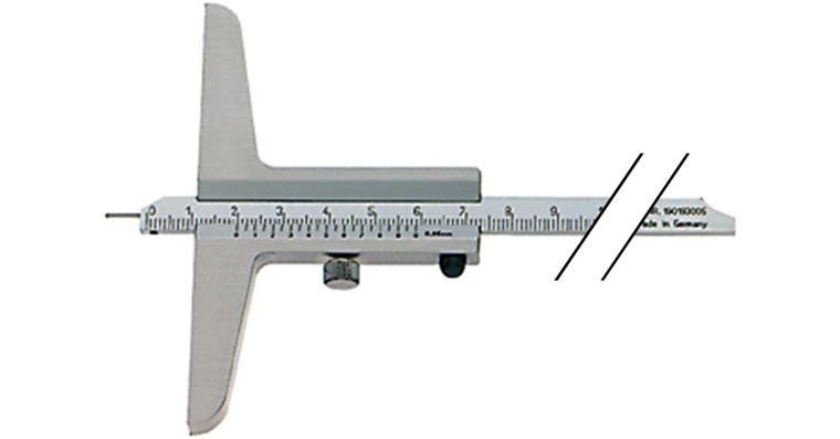 ATORN depth callipers INOX 150 mm brushed chromium-plated