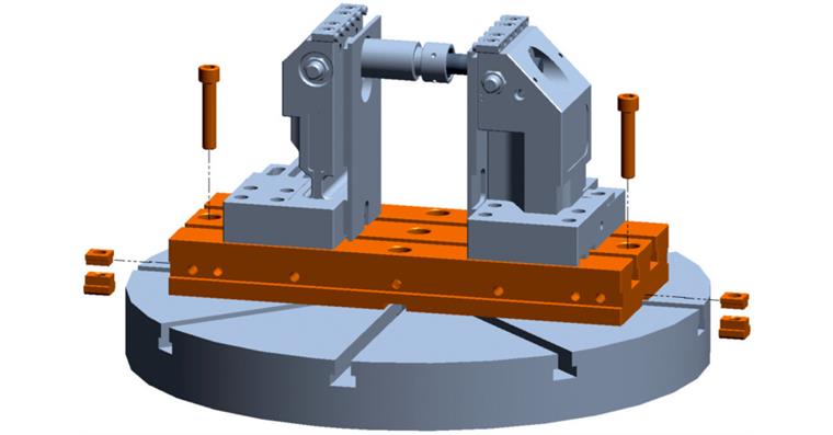 ATORN base plate 400 x 160 x 50 incl. fastening with groove width 14