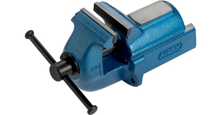 ATORN parallel vice 125 mm, grey cast iron, blue