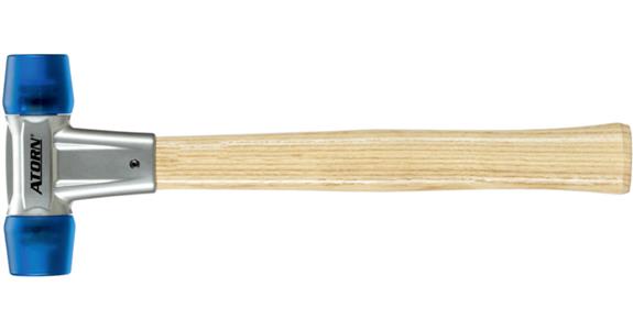 ATORN Schonhammer, Kopf 25 mm Schlageinsätze Celluloseacetat Stiel Eschenholz