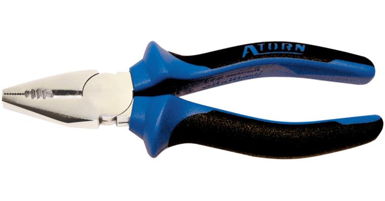 ATORN combination pliers 160 mm, chrome-plated, 2-component grip