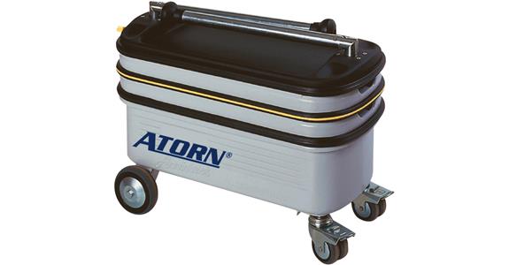 ATORN tool trolley, fold-down columns RAL 7035