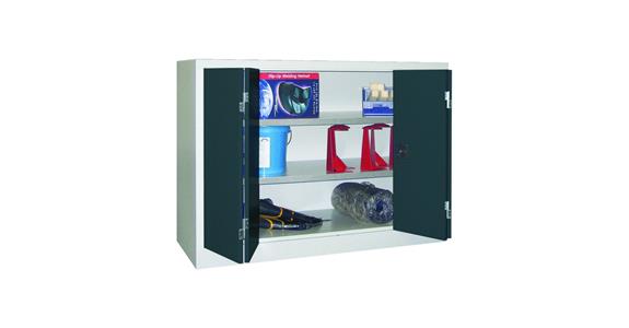 Folding door cabinet 1000X1200X500 mm RAL 7035/7016