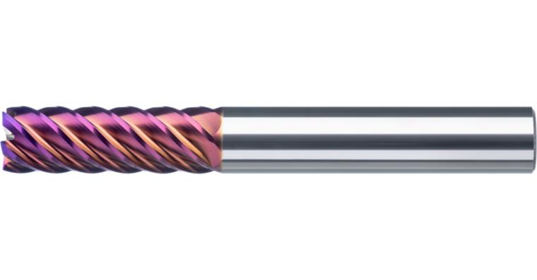 ATORN solid carbide multi-tooth mill long TiAlSiN 16x48x110 mm