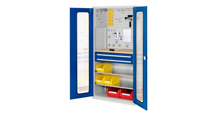 Cabinet with viewing window door MOD.6 7035/5010