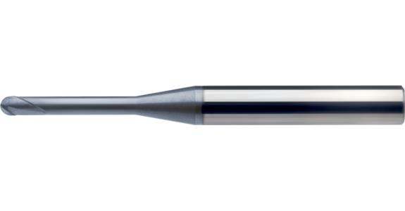ATORN VHM Mini-Radiusfräser Durchmesser 3,0 x 2,4 x 16 x 60 mm, HA-Schaft