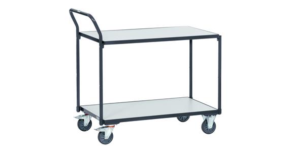 ESD-Tischwagen Ladeflächengröße 1000 x 600 mm Tragfähigkeit 300 kg 2 Böden