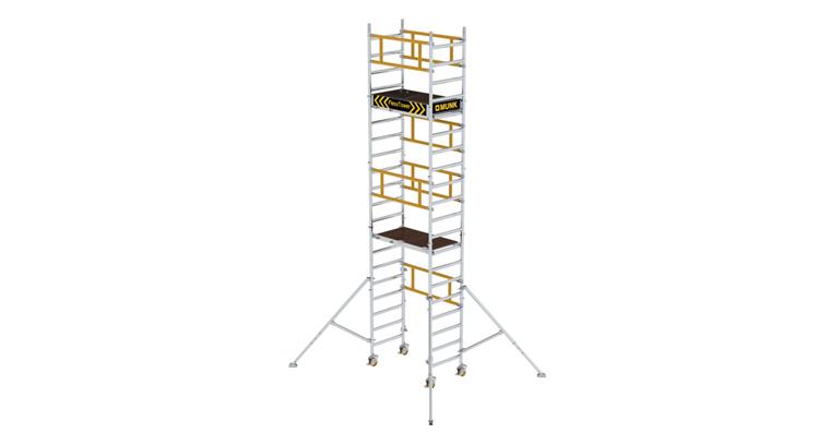 FLEXXTOWER single-person scaffold working height up to 6.10 m