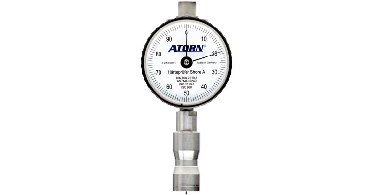 ATORN Shore A hardness tester with trailing pointer in case