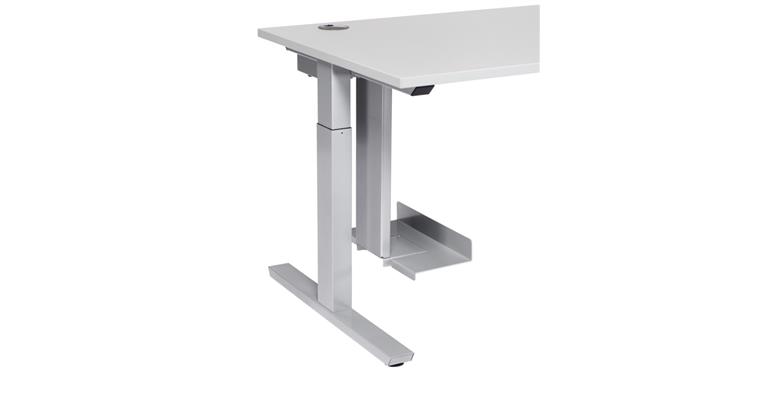 CPU holder aluminium silver RAL9006