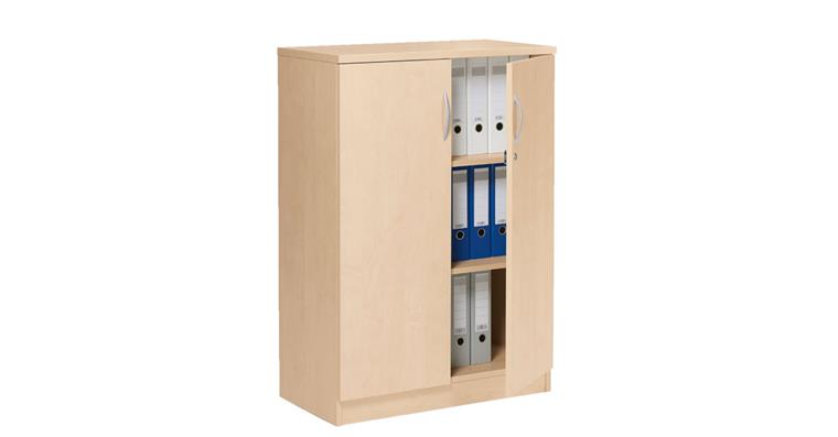 Flügeltürschrank Multi H1145 x B800 x T420 mm Dekor Ahorn 3 Ordnerhöhen