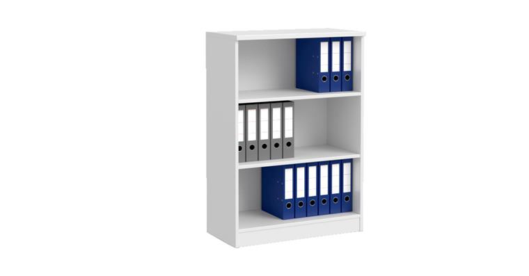 Rack multi H1145xW800xD420 mm decor white 3 folder heights