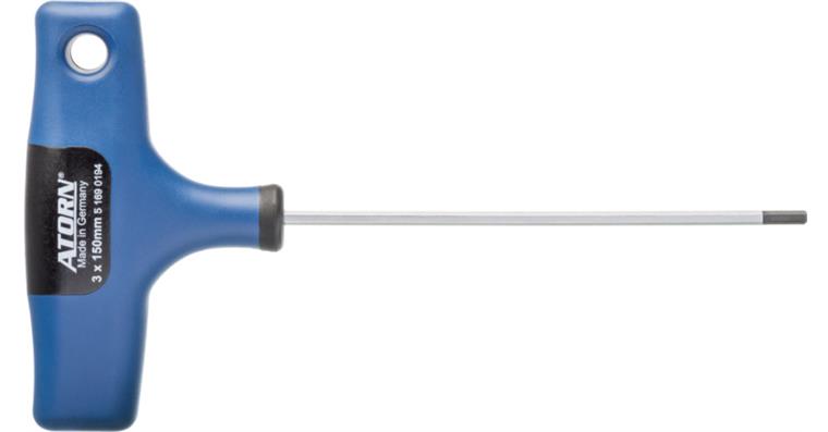 ATORN 2K hexagon screwdriver, 4 x 150 mm, with T-handle