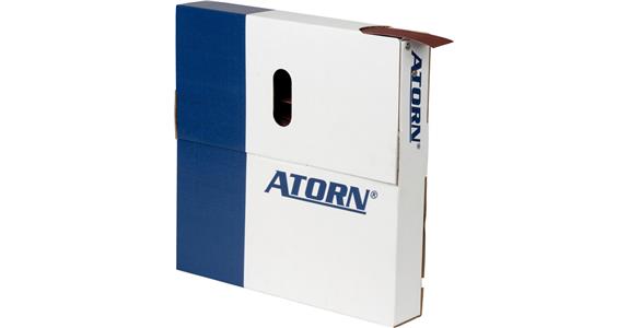 ATORN Schleifgeweberolle Korund (AO) in der Abreißbox K120 25mm x 50m