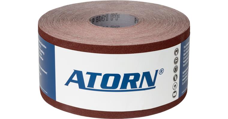 ATORN Schleifgeweberolle Korund (AO) K150 115mm x 50m