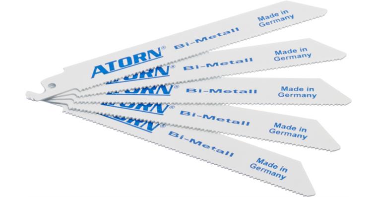 ATORN Säbelsägeblatt Bi-Metall 150 mm 1,0 mm stark 1,8 mm Zahnteilung geschränkt