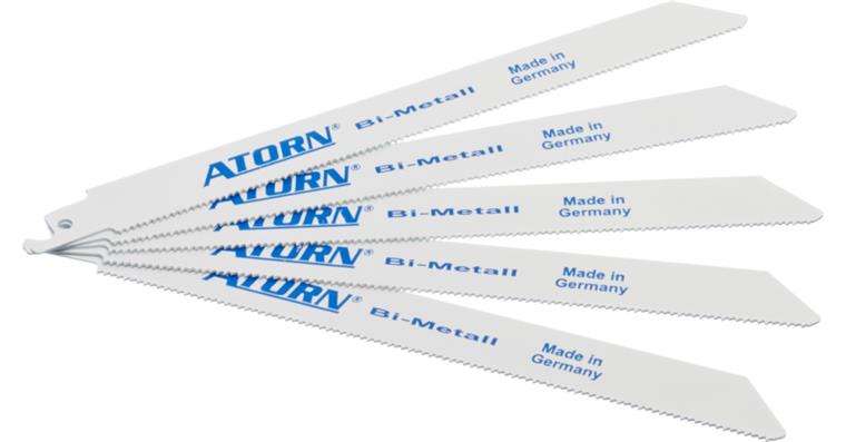 ATORN Säbelsägeblatt Bi-Metall 200 mm 1,0 mm stark 1,8 mm Zahnteilung geschränkt
