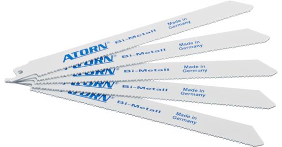 ATORN Säbelsägeblätter Bi-Metall 200mm 1,3mm stark 1,8-2,4mm Zahnteilung Combo