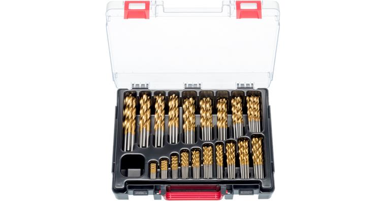 ATORN Spiralbohrer-Satz N HSS TIN DIN 338 1,0-10,0 mm im Sortimentskoffer