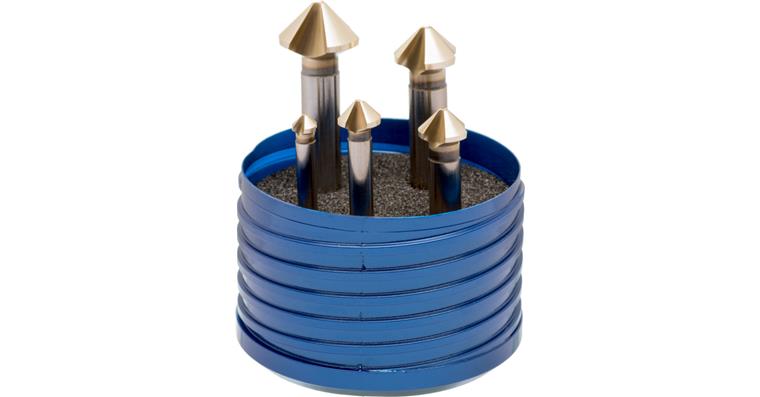 ATORN countersink set 90° HSS, extremely unequal pitch 6.3-20.5 mm
