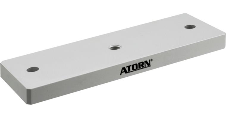 ATORN Trägerplatte 52x8x17mm Gr. 1 aus Aluminium mit zwei Befestigungsschrauben