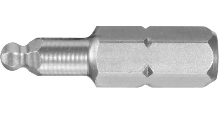 ATORN Bit C6,3 6kant HEX SW 2,5 x 25mm mit Kugelkopf