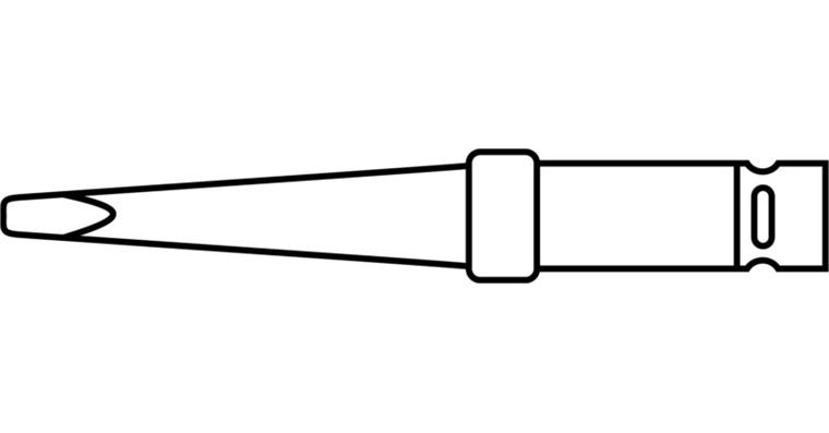 Replacement soldering tip type LT B 2.4 mm to 70047 102+203